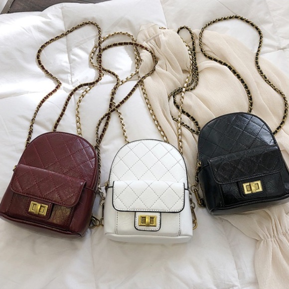 Handbags - Mini Quilted Chain Backpack